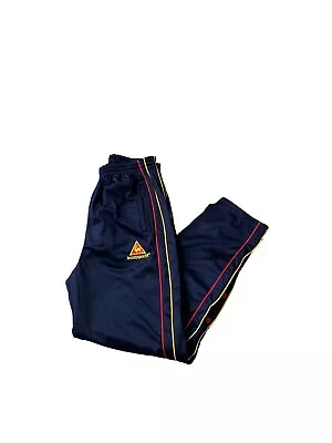 Vintage Le Coq Sportif Popper Track Bottoms Mens Large Blue Retro 90s Y2K • £34.99