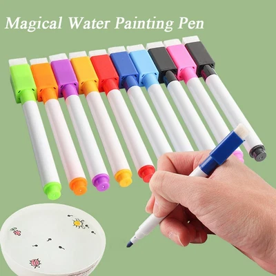 £3.44 • Buy Whiteboard Markers Erasable Floating Pen Magical Water Painting Pen Doodle Pen