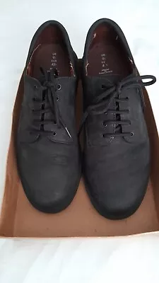 M&S American Leather Black ( Suede) Mens Lace Up Shoes Size 9.5 (43.5) • £20