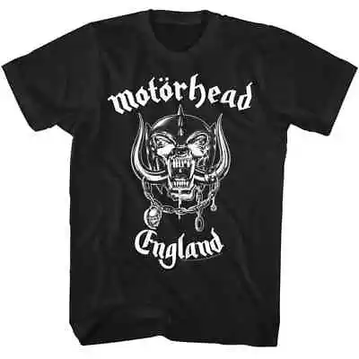 Motorhead England 78 Men's T Shirt Snaggletooth War-Pig Lemmy Heavy Metal Rock • $14.99