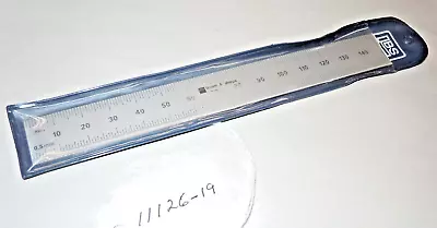Rule Brown & Sharpe Machinist's Satin Finish 6  Steel Rule / Scale 0.5mm & 1mm • $20.04