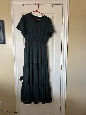 Mikarose MIA Dress Green Size M Modest • $30