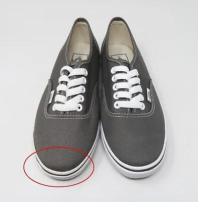 Vans Women Authentic Lo Pro Size 6 Pewter/White Sneakers 0GYQ195 #3459 • $25