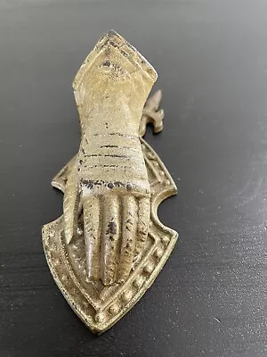 Vintage Knight's Hand Letter Clip Glove Metal Gauntlet Shield Medieval  Office • $29.99