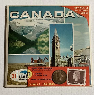 View-Master CANADA Nations Of The World A090 3 Reel Set Book Stamp Coin #4 • $11.05