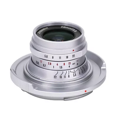 Zhongyi Mitakon 28mm F/5.6 Medium Format Lens Fuji GFX 100 100S 50SII 50R Silver • $269