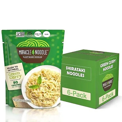 Miracle Noodle Green Curry Noodles - Ready To Eat Plant Based Vegan Curry 6-Pack • $47.99