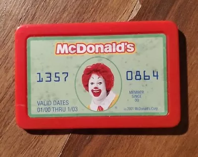 Vintage McDonald's Red Credit Card Cash Register Toy Pretend Play 2001 • $11.49