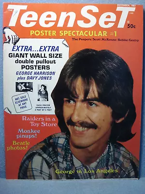 TEEN SET 1967 Magazine - George Harrison Cover  Monkees Beatles The Paupers • $9.99
