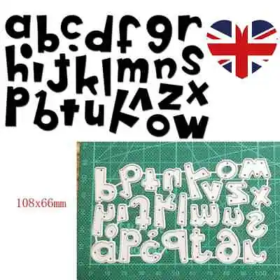 Alphabet Letters Letter Lower Case Craft Cut Dies Die Metal Cutting Cutter E • £4.99