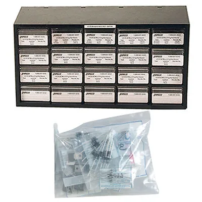 $44.95 • Buy Jameco Valuepro DIODE KIT 420 Piece Diode And Rectifier Component Kit & Cabinet