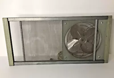 Vintage Marvin Screen Window Fan Model #239W ~ Green ~ Expandable • $109.99