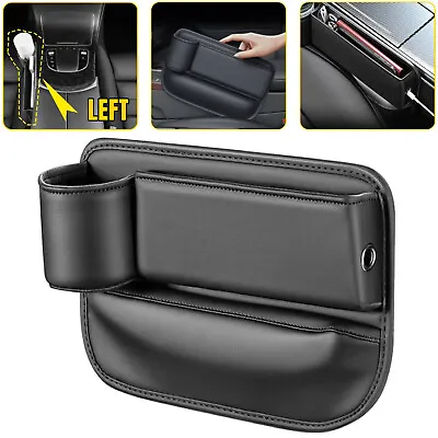 Car Seat Gap Catcher Filler Left Side Pocket Organizer Storage Box Cup Holder US • $12.89