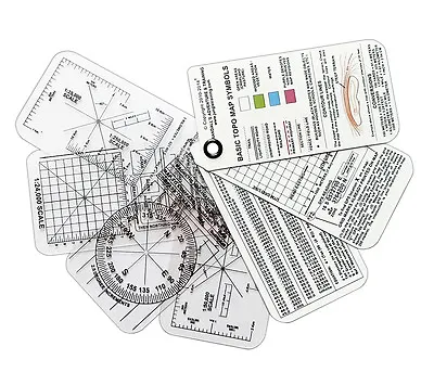 Esee Compass Cards Land Navigation With UTM Grid Reference Overlay Map Tool • $14.99