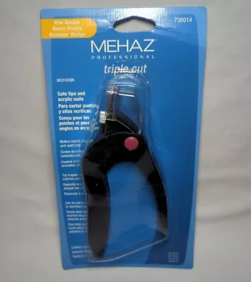 Mehaz Professional Triple Cut Acrylic And Tip Cutter Nails 730014 • $9.99