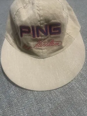 Vintage Ping Golf Reversable Signature By Karsten USA Made Cap Hat Unique Design • $19.99