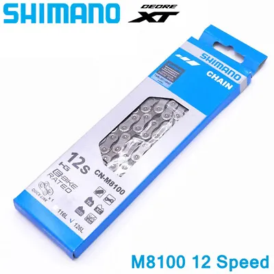 SHIMANO 12 Speed Bicycle Chain DEOER XT CN-M8100 Road MTB Bike Chain 126 Links • $29.99