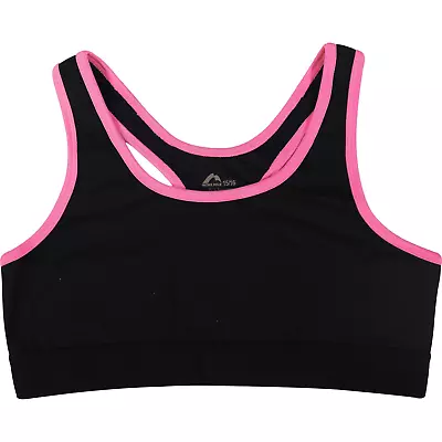 More Mile Kids Girls Running Crop Sleeveless Top - Black • £8.50