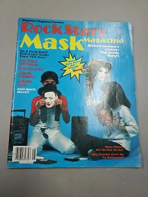 1984 Rock Stars MASK Magazine Michael Jackson Boy George Cyndi Lauper S1 • $9.99