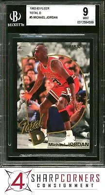 1992 Fleer Total D #5 Michael Jordan Bulls Hof Bgs 9 • $0.99