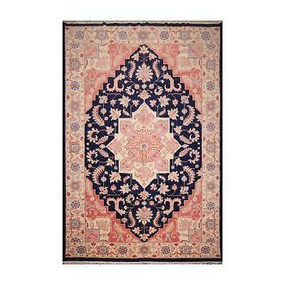 10'9 X15'9  Palace Hand Knotted Wool Seraapi Traditional Oriental Area Rug Navy • $3000