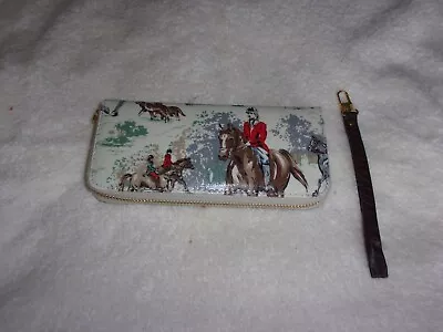 Horse Purse/wallet Outer Zipzip Pocket Inside  8  Card Holder  20 X 10 Cms  New • £8