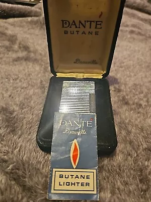 Vintage Dante Deauville Lighter Chrome Finish In Original Case With Paper • $25