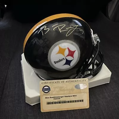 Ben Roethlisberger Autographed Signed Pittsburgh Steelers Mini Helmet Fanatics • $249.99