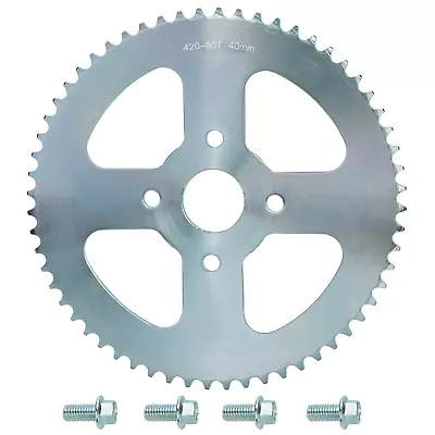 #40 41 420 Chain 60T Mini Bike Rear Drive Sprocket 40mm Bore For Coleman CT200U  • $47.75