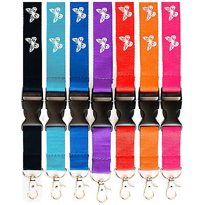 £3.49 • Buy Rolseley Lanyard Neck Strap With Butterfly For ID Badge Holder With Metal Clip
