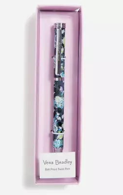 Vera Bradley Chrysanthemum Crush Ball Point Metal Barrel Twist Pen (New In Box) • $13.95