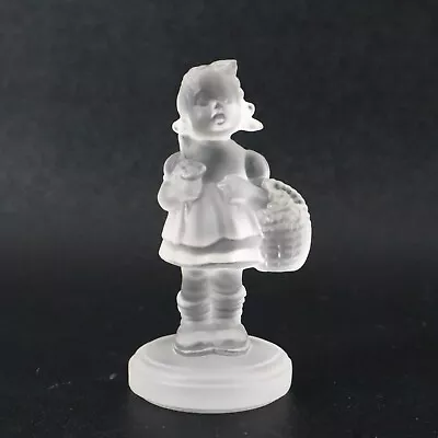 Goebel M J Hummel Sister Frosted Crystal 2-7/8  Figurine 1990 8534 • $20