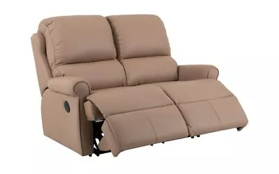 G Plan Newmarket Cambridge Taupe Leather 2 Seat Power Recliner Sofa RRP £2099.99 • £639.99