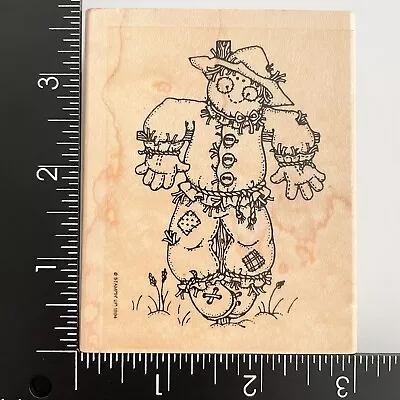 Stampin Up Scarecrow 1994 Wood Mounted Rubber Stamp • $5.59