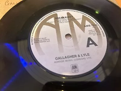 Gallagher & Lyle  - Breakaway 1976 7  Vinyl Record Excellent Condition POP • £1