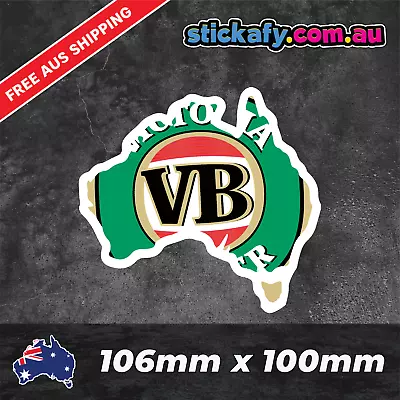 Aussie VB Sticker Funny Laptop Car Window Bumper 4x4 Decal JDM Australia Beer • $4.95