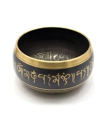 Tibetan Brass Singing Bowl Meditation Sound Bowl 7 Chakra Healing 3.5 Inch • $31.15