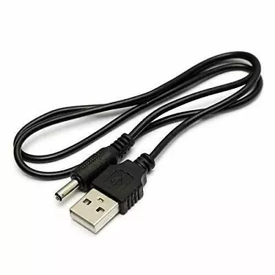 Black USB 2.0 Male Plug To 5V DC Barrel Power Jack Male 5.5mmx2.2mm Cable UK • £1.69