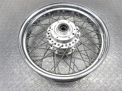 2002 02-05 Honda VTX1800 Spoked Front Wheel Rim Straight 17x3.5 Spoke Needs Tru • $470.24