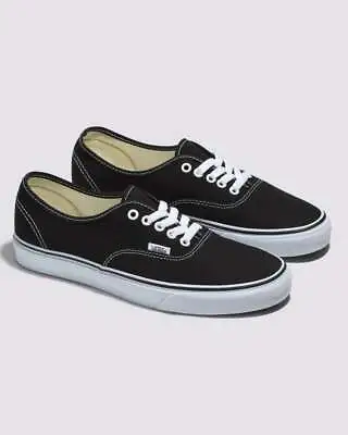 Vans Shoes Authentic Black White Mens USA SIZE Classic Skateboard Sneakers • $89