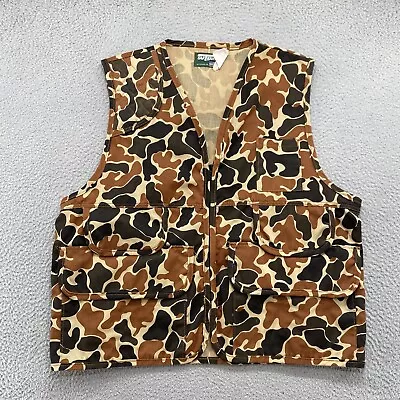 Vintage SafTBak Camo Game Bag Full Zip Hunting Vest USA Made Read • $19.99