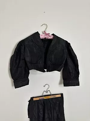 ANTIQUE Victorian Mourning Outfit Skirt & Bodice AMAZING • $120