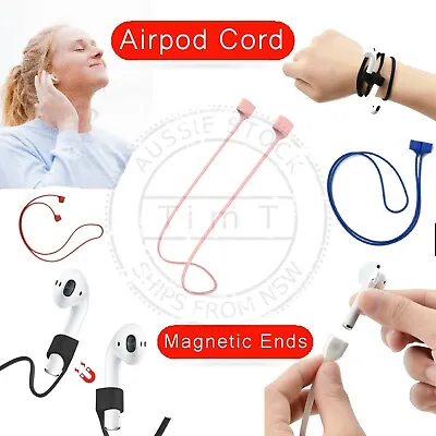 Magnetic Anti-Lost Airpod Cord | Various Colours | Silica Gel | Lanyard | Straps • $7.99