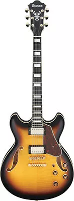 Ibanez Artcore Expressionist AS93FM Semi-hollow Electric Guitar - Antique Yellow • $699.99