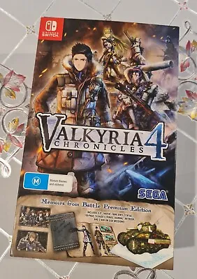 Valkyria Chronicles 4 Switch Premium Edition New Sealed Aus Pal Rare • $299