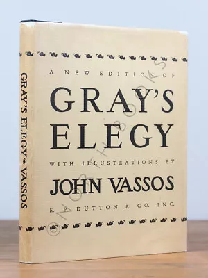 Thomas Gray | John Vassos / Elegy In A Country Church-Yard 1st Edition 1931 • $250