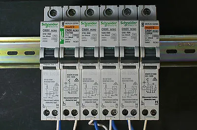 Merlin Gerin Schneider Multi 9  C60H RCBO Circuit Breaker - TESTED • £26.50