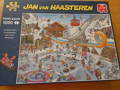 Jan Van Haasteren 'the Winter Games' 1000 Pce Jigsaw • £5