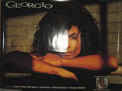 GEORGIO - 1988 Motown Promotional Poster 23x30 EX • $5.99