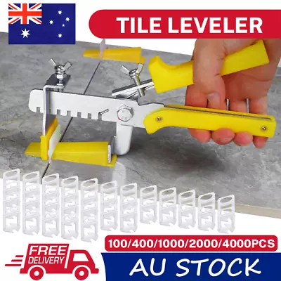 4000-8000x Tile Leveling System Clips Levelling Spacer Tiling Tool Floor Wall • $14.69